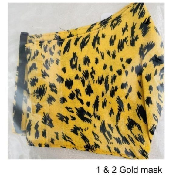 Set of Eight Cloth Face Masks Various Designs from AFRM Use for Crafts or Sewing - Picture 5 of 8